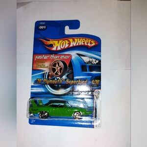 Hot Wheels 2006 First Editions 1970 '70 Plymouth Superbird GREEN